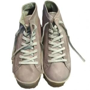 Softinos by fly London leather lace up sneakers isleen taupe